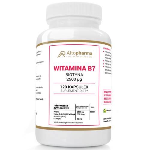 Miniaturka artykułu - ALTO PHARMA Witamina B7, 120 kaps.