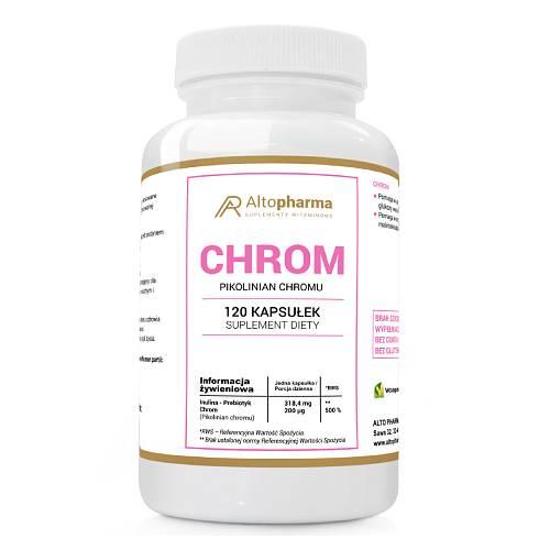 Miniaturka artykułu - ALTOPHARMA Chrom 200 &micro;g, 120 kaps.