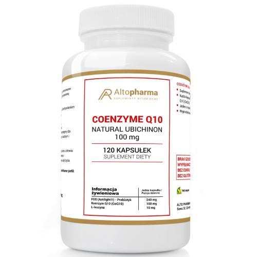 Miniaturka artykułu - Altopharma Coenzyme Q10 Natural Ubichinon 100mg, 120 kaps.