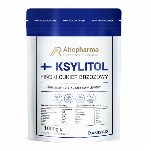 Miniaturka artykułu - ALTOPHARMA Ksylitol Fiński Cukier Brzozowy, 1 kg