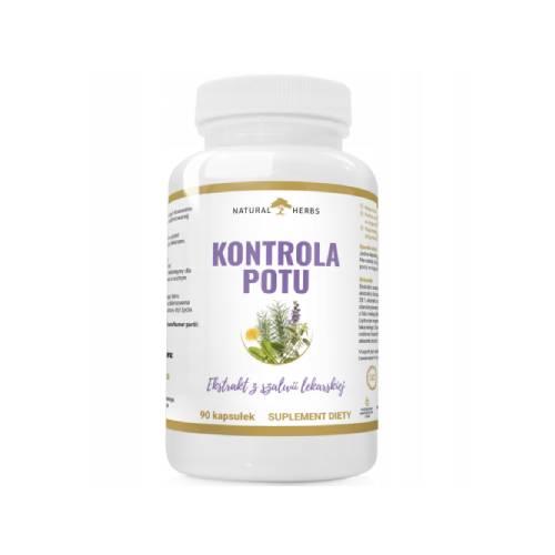 Miniaturka artykułu - ALTOPHARMA Natural Herbs Kontrola Potu, 90 kaps.