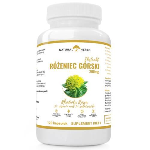 Miniaturka artykułu - ALTOPHARMA Natural Herbs R&oacute;żaniec G&oacute;rski 200 mg, 120 kaps.