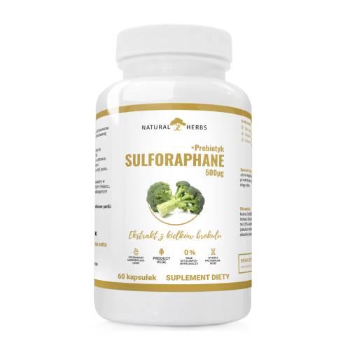 Miniaturka artykułu - ALTOPHARMA Natural Herbs Sulforaphane 500 mcg + Prebiotyk, 60 kaps.