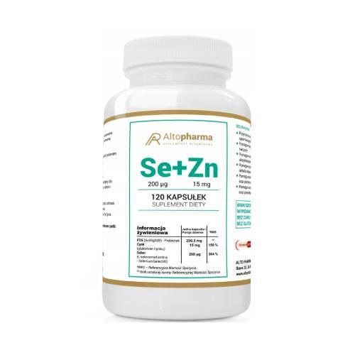 Miniaturka artykułu - ALTOPHARMA Se+Zn, 120 kapsułek