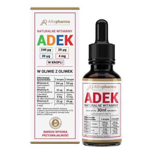 Miniaturka artykułu - ALTOPHARMA Witamina ADEK Complex krople, 30 ml