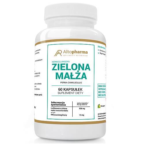 Miniaturka artykułu - ALTOPHARMA Zielona Małża Nowozelandzka, 60 kaps.
