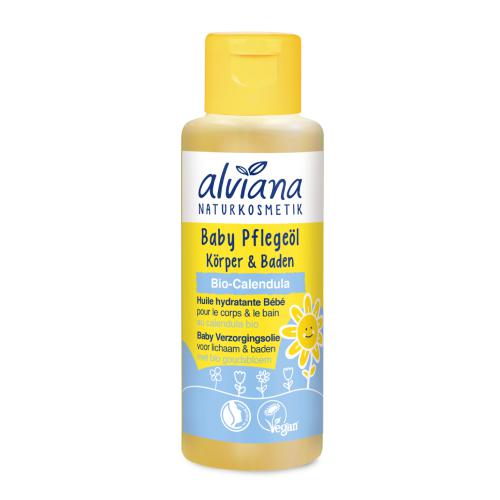 Miniaturka artykułu - Alviana Baby Intensywnie pielęgnująca oliwka z BIO nagietkiem, 100ml