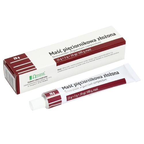 Miniaturka artykułu - AMARA Maść pięciornikowa złożona, 20g