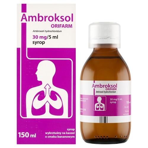 Miniaturka artykułu - Ambroksol Orifarm syrop 30mg/5ml - 150 ml