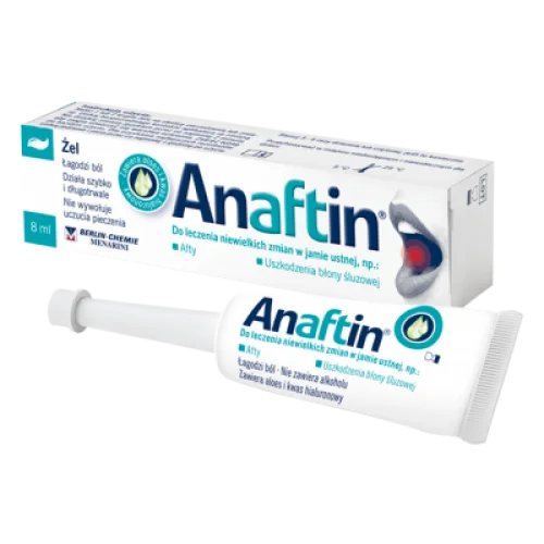 Miniaturka artykułu - Anaftin Gel na afty - 8 ml KR&Oacute;TKA DATA 31.10.2026