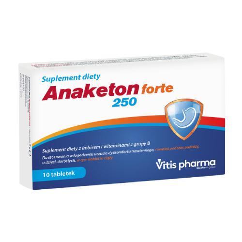 Miniaturka artykułu - Anaketon Forte 250, 10 tabletek