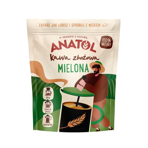 Miniaturka artykułu - ANATOL Kawa zbożowa drobno mielona, 180 g