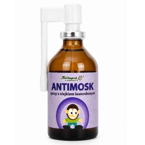 Miniaturka artykułu - Antimosk Spray z olejkiem lawendowym, 40 ml