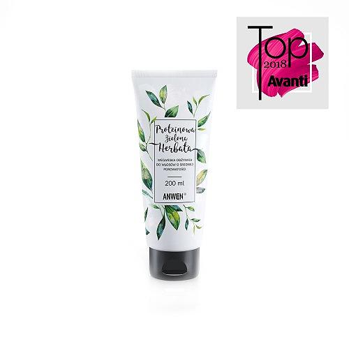 Miniaturka artykułu - ANWEN Odżywka do włos&oacute;w Proteinowa Zielona herbata, 200 ml