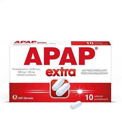 Miniaturka artykułu - APAP EXTRA - 10 tabletek USZKODZONE OPAKOWANIE TEKTUROWE