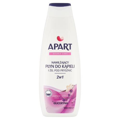 APART Nawilżający płyn do kąpieli i żel pod prysznic 2w1 Lawenda i wanilia, 900ml USZKODZONY PLASTIKOWY KOREK