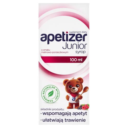Miniaturka artykułu - Apetizer Junior syrop o smaku malinowo-porzeczkowym, 100 ml