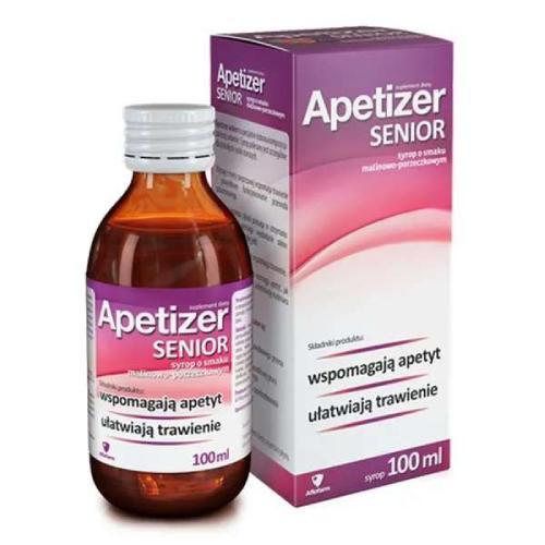 Miniaturka artykułu - APETIZER SENIOR Syrop malinowo-porzeczkowy - 100 ml USZKODZONE/ BRAK OPAKOWANIA