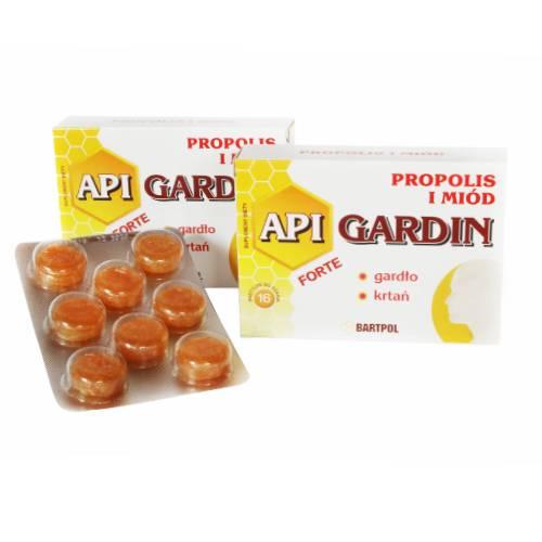 Miniaturka artykułu - API GARDIN FORTE Propolis i Mi&oacute;d, 16 pastylek do ssania