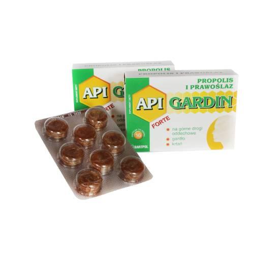 Miniaturka artykułu - API Gardin Forte Propolis i Prawoślaz pastylki do ssania, 16 szt.