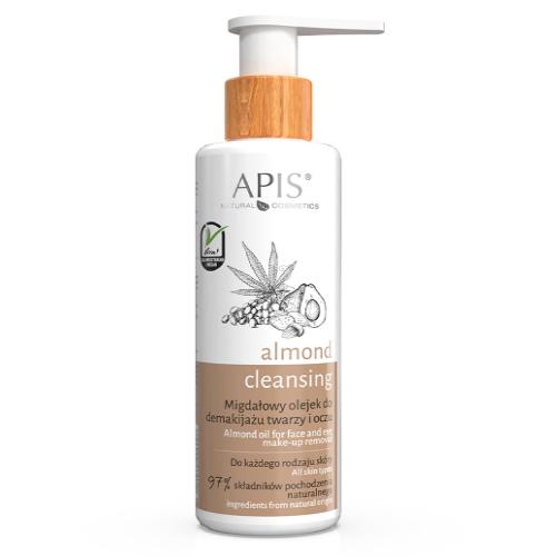 Miniaturka artykułu - APIS Almond Cleansing Migdałowy olejek do demakijażu twarzy i oczu, 150ml