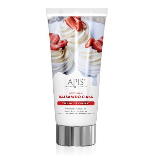 Miniaturka artykułu - APIS Creamy Strawberry Balsam do ciała, 200ml