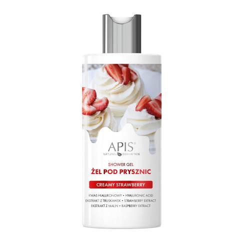 Miniaturka artykułu - APIS Creamy Strawberry Żel pod prysznic, 300ml