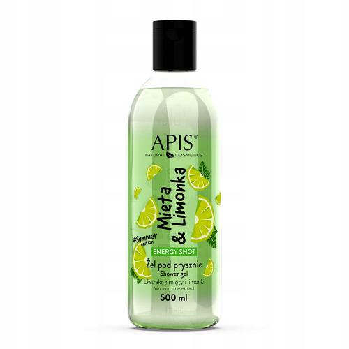 Miniaturka artykułu - APIS Energy Shot Żel Pod Prysznic Mięta&Limonka, 500ml
