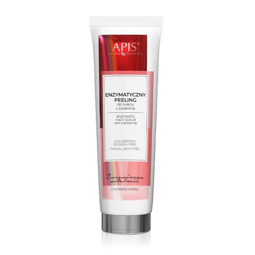 Miniaturka artykułu - APIS Enzymatyczny peeling do twarzy z żurawiną, 100ml