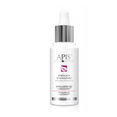 Miniaturka artykułu - APIS Hialuron 4 D + LINGOSTEM Emulsja nawilżająca, 30ml