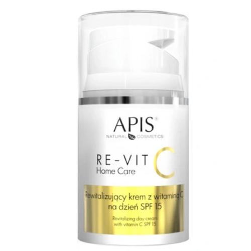 Miniaturka artykułu - APIS Home Care SPF15 Rewitalizujący krem z witaminą C na dzień, 50ml
