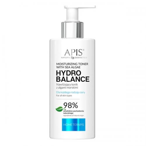 Miniaturka artykułu - APIS Home Hydro Balance tonik nawilżający z algami morskimi, 300ml