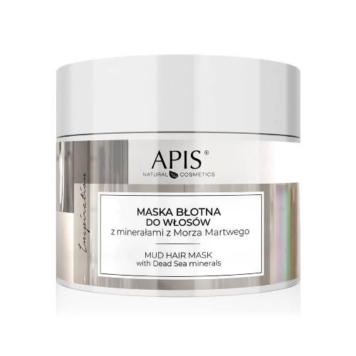 Miniaturka artykułu - Apis Inspiration Maska błotna do włos&oacute;w z minerałami z Morza Martwego, 200 ml