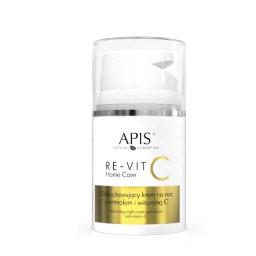 Miniaturka artykułu - APIS Re-Vit C Home Care Odbudowujący krem na noc z retinolem i witaminą C, 50ml