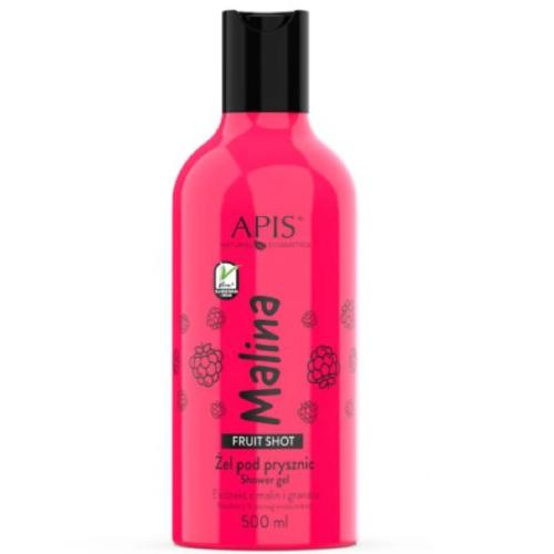 Miniaturka artykułu - APIS Fruit Shot Malinowy żel pod prysznic, 500ml	