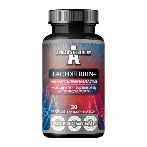 Miniaturka artykułu - Apollo's Hegemony Lactoferrin+, 30 kaps.
