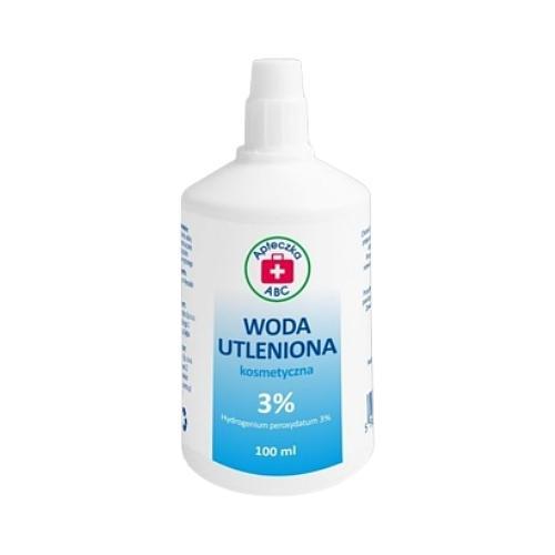 Miniaturka artykułu - Apteczka ABC Woda utleniona 3% kosmetyczna, 100 ml ETYKIETA USZKODZONA