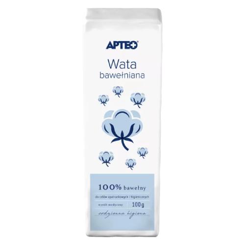 Miniaturka artykułu - APTEO CARE Wata bawełniana, 100g