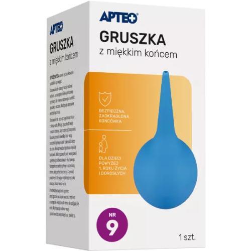 Miniaturka artykułu - APTEO Gruszka z miękkim końcem nr 9 USZKODZONE OPAKOWANIE 