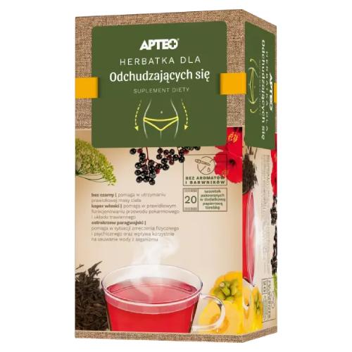 Miniaturka artykułu - APTEO Herbatka dla odchudzających się, 20 saszetek