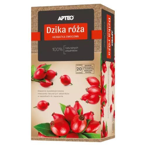 Miniaturka artykułu - APTEO Herbatka Dzika r&oacute;ża, 20 saszetek