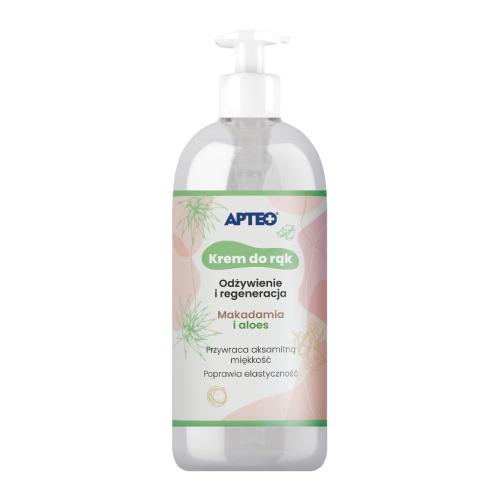 Miniaturka artykułu - Apteo Krem do rąk Odżywienie i Regeneracja Makadamia i Aloes, 300 ml