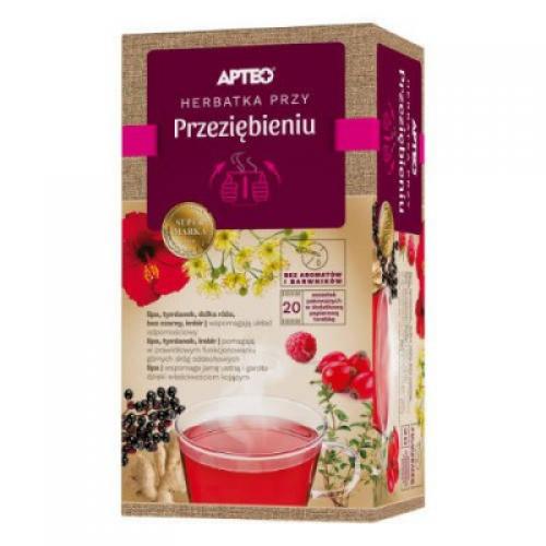 Miniaturka artykułu - APTEO NATURA Herbatka przy przeziębieniu, 20sasz. KR&Oacute;TKA DATA 30.06.2026