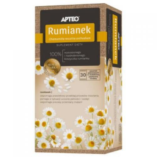 Miniaturka artykułu - APTEO NATURA Rumianek, 30sasz. USZKODZONE TEKTUROWE OPAKOWANIE