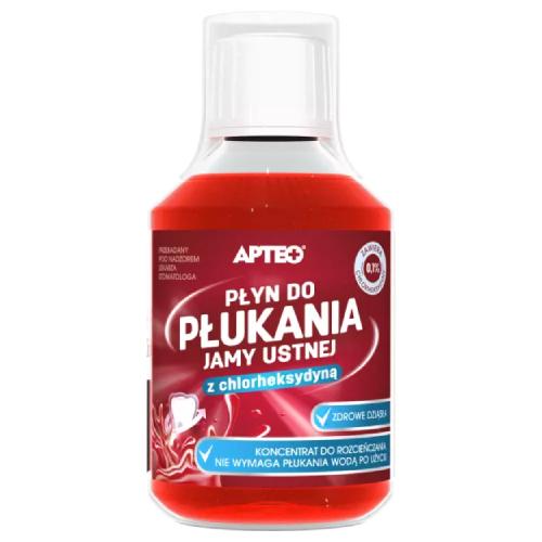 Miniaturka artykułu - APTEO Płyn do płukania jamy ustnej z chlorheksydyną, 200 ml