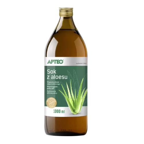 Miniaturka artykułu - APTEO Sok z aloesu, 1L