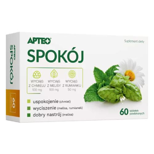 Miniaturka artykułu - APTEO Spok&oacute;j, 60 tabletek