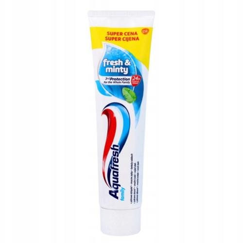 Miniaturka artykułu - AQUAFRESH Family Pasta do zęb&oacute;w Fresh & Minty, 100ml