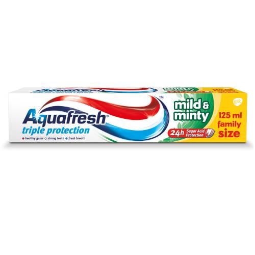 Miniaturka artykułu - Aquafresh Mild & Minty Pasta do zęb&oacute;w, 125ml