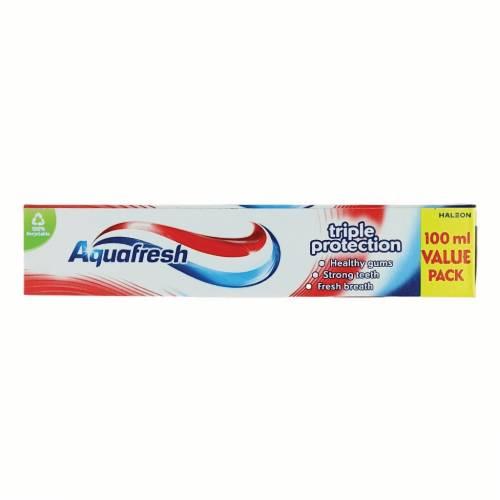 Miniaturka artykułu - AQUAFRESH Triple Protection Pasta do zęb&oacute;w, 100ml